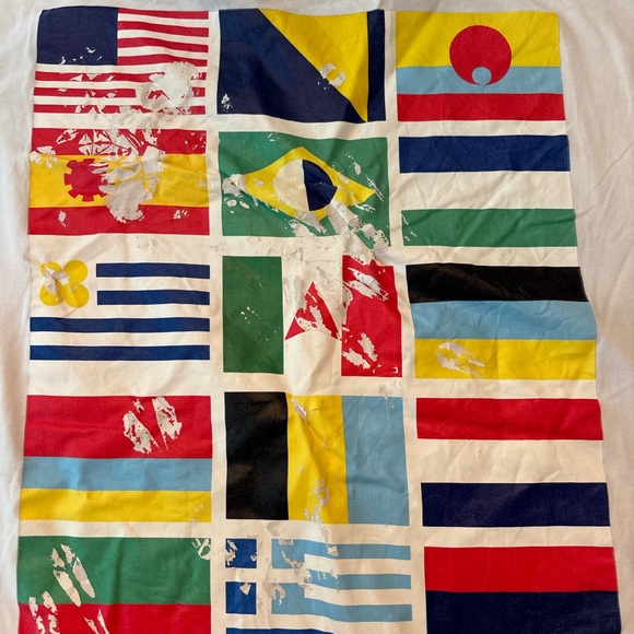 Women’s White Short Sleeve Tee flags country America Greece shirt world unisex - Picture 10 of 12